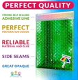 thumbnail image 4 of Metallic Bubble Mailers 8" x 11.5", Pack of 25 Green Bubble Packaging Envelopes, Water-Resistant Padded Shipping Envelopes, Shiny Shipping Bags with Sturdy Sealing, Gift Bubble Envelopes, 4 of 9
