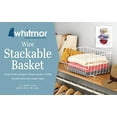 thumbnail image 7 of Whitmor 6450-1589-6 White Wire Stackable Basket, 7 of 7
