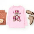 thumbnail image 2 of Pink Snowflake Nutcracker Patchwork Print - Toddler Long Sleeve Graphic Tee and Youth Long Sleeve Graphic T-Shirt, 2 of 16