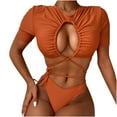 thumbnail image 1 of Bañador de bikini con costuras y estampado dividido en la playa para vacaciones de mujer Fridja nalpqowj23243, 1 of 9