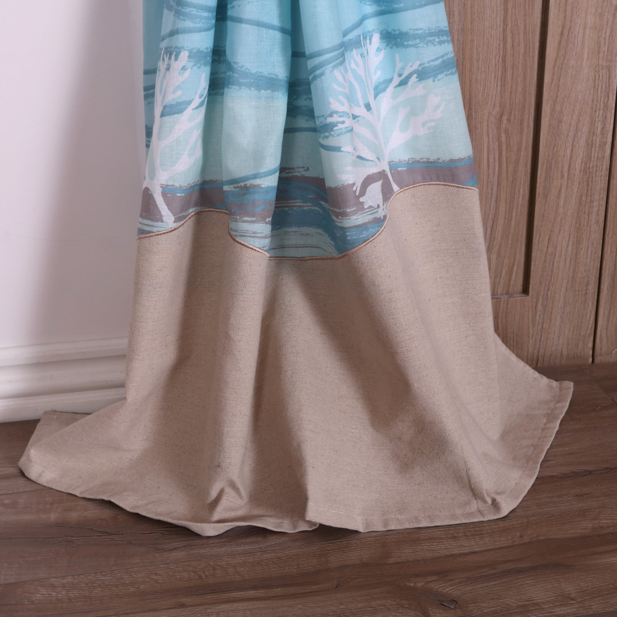 Global Trends Morro Bay Coastal Window Curtain Panels, Set of 2