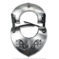 thumbnail image 4 of Black Dragon Medieval 18 Gauge Steel Plate Armor Gorget Neck Protector SCA LARP Cosplay, 4 of 5