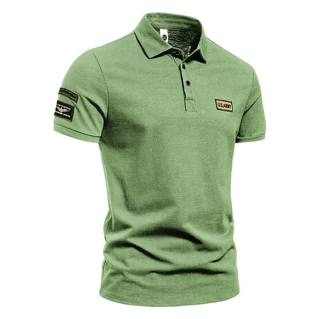 PBNBP Polos pour Hommes à Manches Courtes, Polos Piqués Graphiques pour Hommes à Manches Courtes Performance à Séchage Rapide Chemises à Col Décontractées
