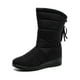 thumbnail image 3 of Botas de nieve para mujer, botas de invierno impermeables de piel sintética para mujer, botas de media pantorrilla para exteriores, 3 of 7