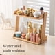 thumbnail image 4 of Organizador de maquillaje y encimera GOBAM Bamboo de 2 capas, tamaño grande, 4 of 9