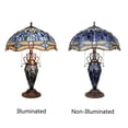 thumbnail image 2 of RADIANCE goods Dragonfly-Style Dark Bronze 3 Light Double Lit Table Lamp 16" Wide, 2 of 6