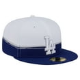 thumbnail image 3 of Men's New Era  Royal/White Los Angeles Dodgers Paint Stroke 59FIFTY-Fitted Hat, 3 of 5