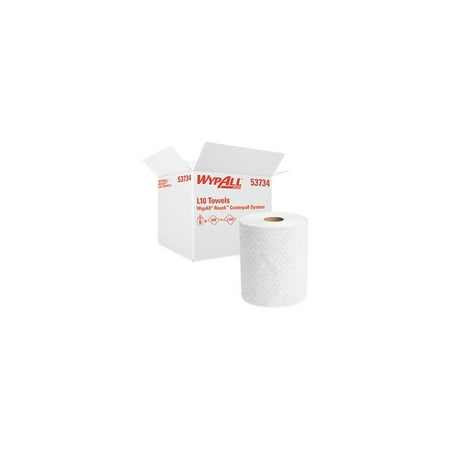 Wypall Reach System Roll Towel, 1-Ply, 11 x 7, White, 340/Roll, 6 Rolls/Carton