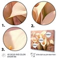 thumbnail image 3 of Designart "Cream Pink Lily Serenade Soft Florals" Floral Metal Wall Décor Set, 3 of 5