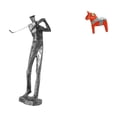 thumbnail image 1 of Figura de resina de caballo de golf, decoración moderna, escultura de animal de golfista para amantes del golf, estantería de entrada, armario, decora, 1 of 8
