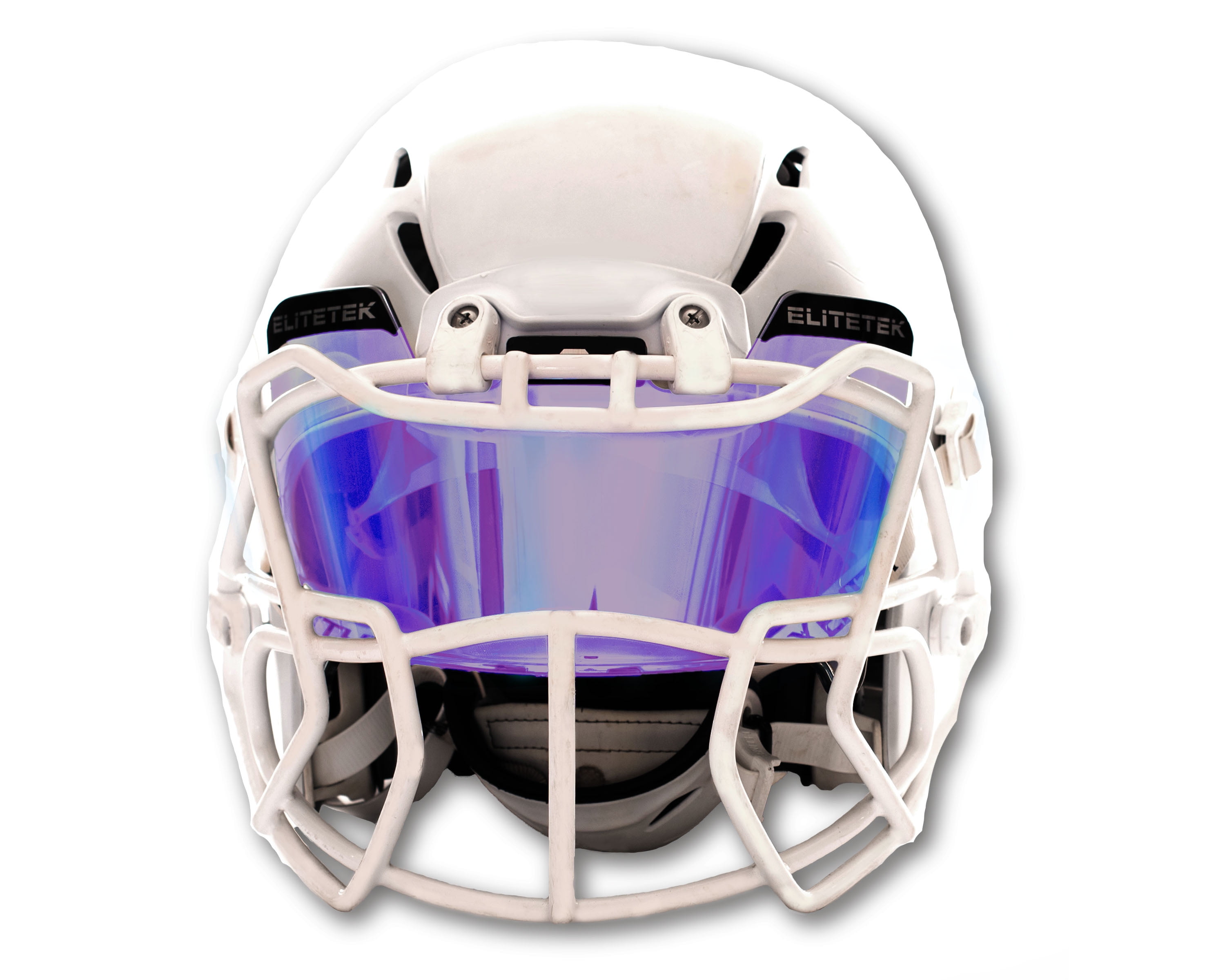 DISPLAY ONLY Solid Black Football Helmet Visor Eye Shield Full size 