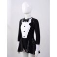 thumbnail image 3 of JanJean Kids Girls Ringmaster Circus Outfit Sequins Bowtie Tutu Dress with Hat Magic Performance Black 14, 3 of 7