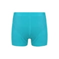 thumbnail image 2 of inlzdz Girls' Gymnastic Athletic Shorts Dance Tumbling Yoga Workout Bottom Elastic Waistband Blue Green 6, 2 of 5