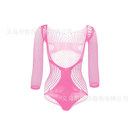 Generic Sexy Lingerie Sexy Fishnet Clothes One-Piece Stockings Hollow out Tights