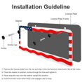 thumbnail image 4 of 2 Pieces USA Flag Stars And Stripes License Plate Cover Happy Independence Day 4Th of July Car Tags Frames Holder Quality Aluminum Metal 2 Hole Gift for Dad, 4 of 6