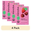 (4 pack) Kencko Berrylicious Organic Fruit Snacks, 3.5oz, 5 Pack