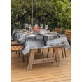 thumbnail image 4 of 60x120 Inch Outdoor Tablecloth with Umbrella Hole Zipper Rectangle Grey Rudder Coastal Rectangular Tablecloths Outside Waterproof Summer Beach Retro Nautical Patio Table Cloth Cover for Picnic Party, 4 of 8