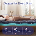 thumbnail image 4 of Dual Layer 3 Inch Mattress Topper King Size, Cooling Gel Memory Foam Plus Pillow Top Mattress Pad Cover with 8-21 Inch Deep Pocket, 4 of 9