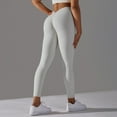 thumbnail image 1 of Mallas Push Up de cintura en V para mujer, pantalones de Yoga, sensación desnuda, entrenamiento, 1 of 5