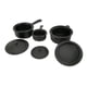 thumbnail image 3 of Juego de cocina para 1/12, utensilios de cocina, accesorios de decoración de cocina, juego de comida para accesorios, regalos para Negro CUTICAT  Casa de muñecas Juguetes de cocina, 3 of 7