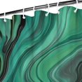 thumbnail image 3 of Green Marble Color Flow Pattern Shower Curtain 36"x72" ,Bathroom Decorative Shower Curtains Set with 12 Hooks,Modern Waterproof Washable Shower Curtain, 3 of 6