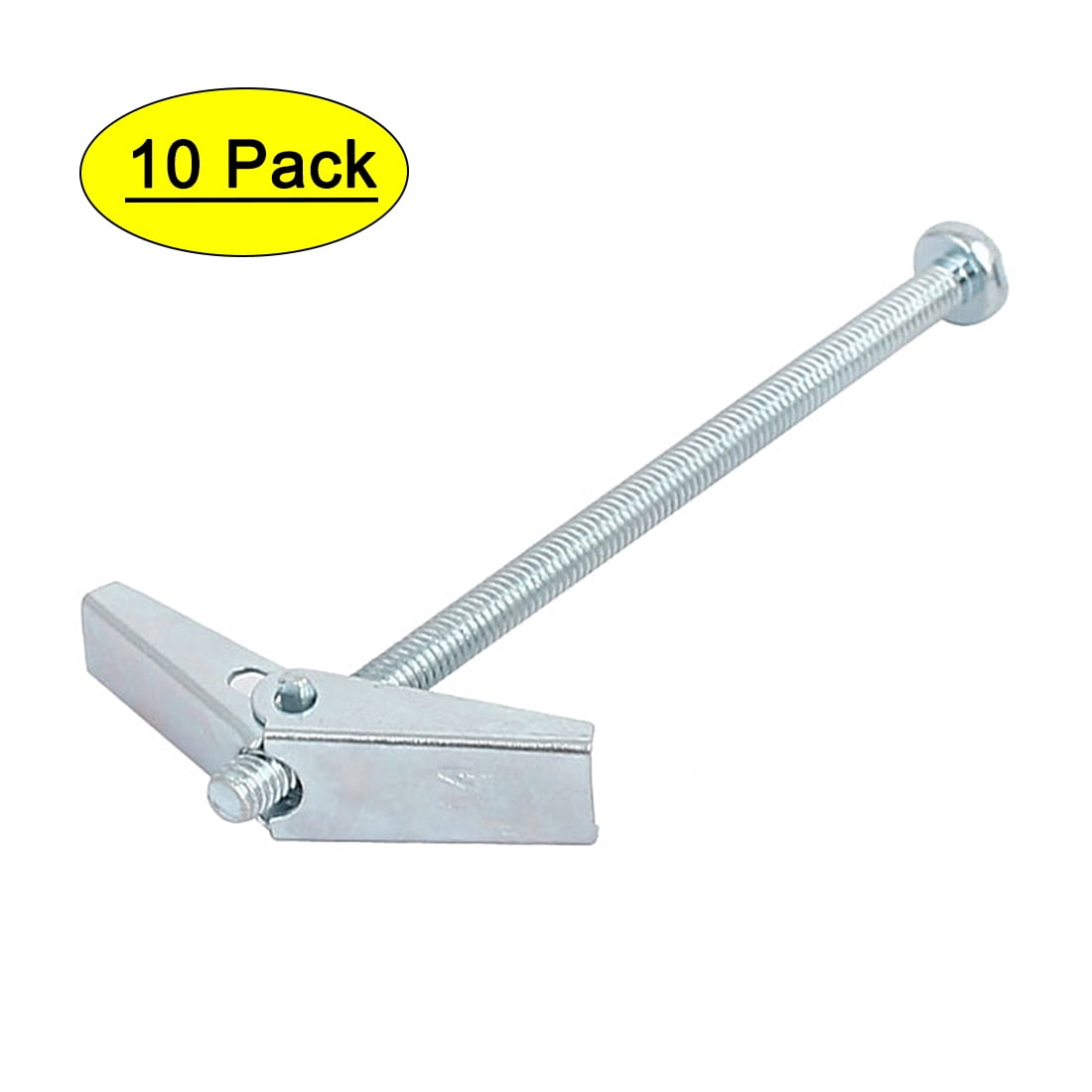 Uxcell M4x75mm Metal Male Thread Spring Loaded Hollow Wall Round Head