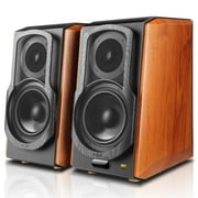 Edifier S1000W 120W Wireless Bluetooth Surround Sound Speakers, Wood, 2 Count