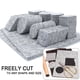 thumbnail image 4 of Rollo de cinta de fieltro autoadhesiva de 1/5" de grosor, pegatina de tira de fieltro resistente de 3,94x39,4, almohadillas para pies de muebles de fieltro cortadas libremente, 4 of 5
