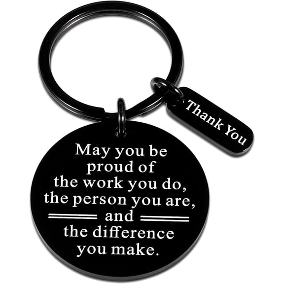 Thank You Gifts Never Forget The Difference That You Make Keychain