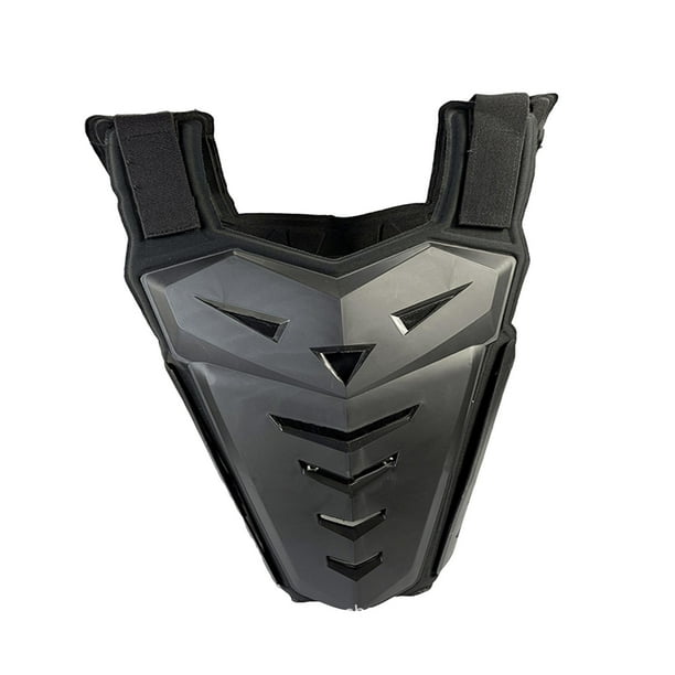 Chaleco protector de pecho para motocicleta, para hombre, ideal para esquiar en moto. Negro