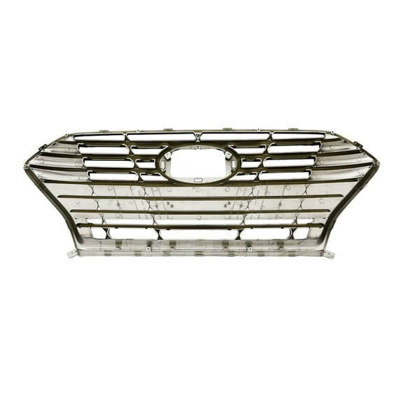 HOUGEET Front Bumper Upper Grille Grill Assembly Replacement Fit for 2018-2020 Hyundai Sonata, Black and Chrome