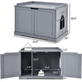 thumbnail image 6 of Litter Box Enclosure with Double , Hidden  Washroom Cabinet Storage  for Large Cats, Modern  Pet Furniture, 6 of 8