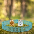 thumbnail image 4 of Shisuyan Landscape Fence Synthetic Material Blue 2Pcs 35.37X1.97X0.08In, 4 of 8