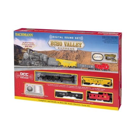 Bachmann Trains HO Scale EcValley Express - Ready To Run with Sound Electric Powered Model Train Set