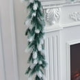 thumbnail image 6 of Neoyler Christmas Garland Indoor Mantle Decoration with Realistic Needles for Wall Door Room Holiday Arrangements and Festive Home Ambience 70.9in Green, 6 of 7