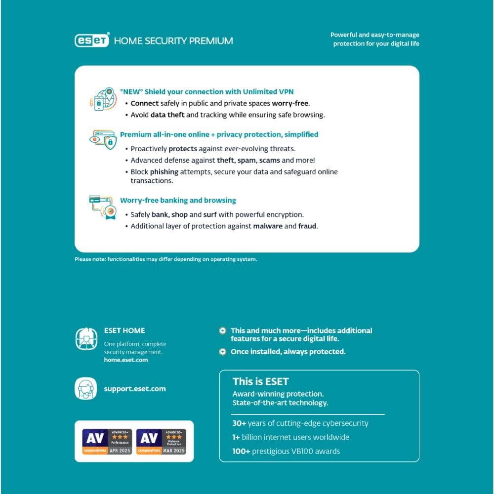 ESET Home Security Premium 1 Year, 1 Device [Digital Download]