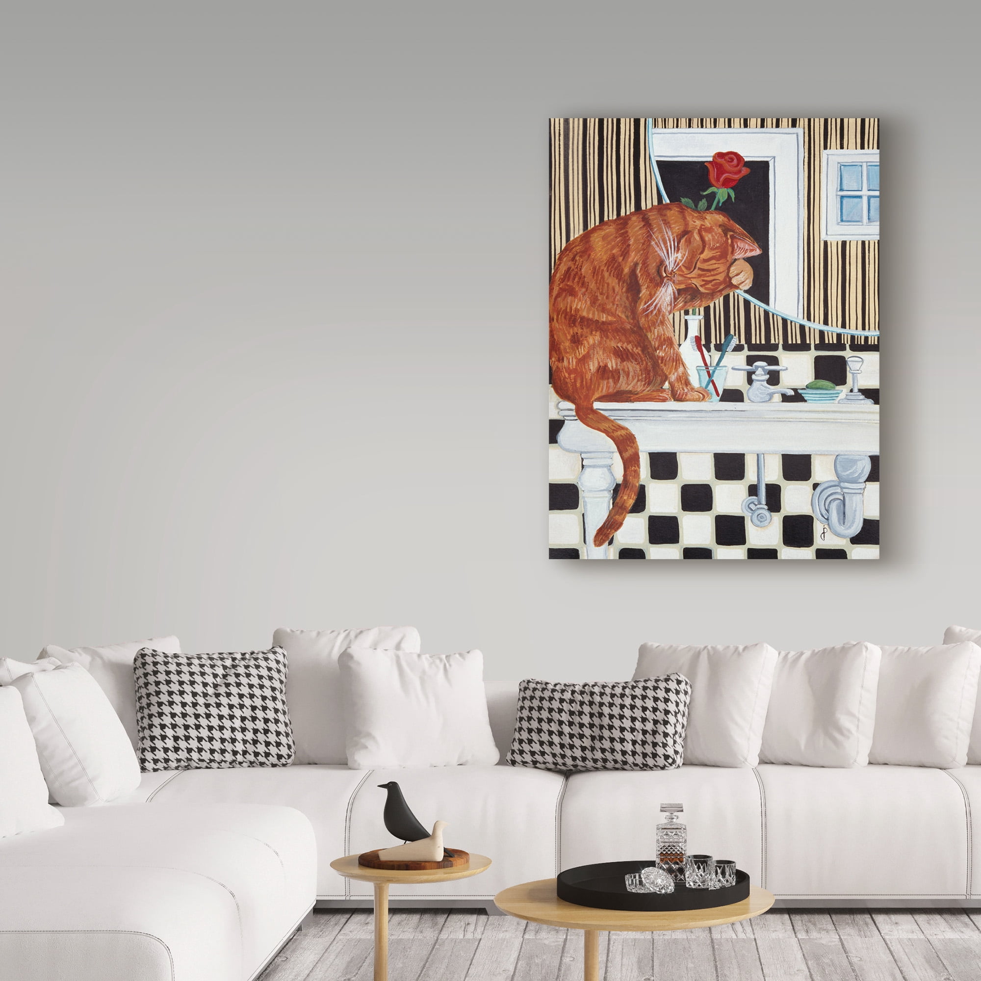 Trademark Fine Art 'Washing Up' Canvas Art by Jan Panico
