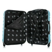 InUSA Endurance 24 Hardside Lightweight Luggage with Spinner Wheels, Handle, and Trolley, Teal