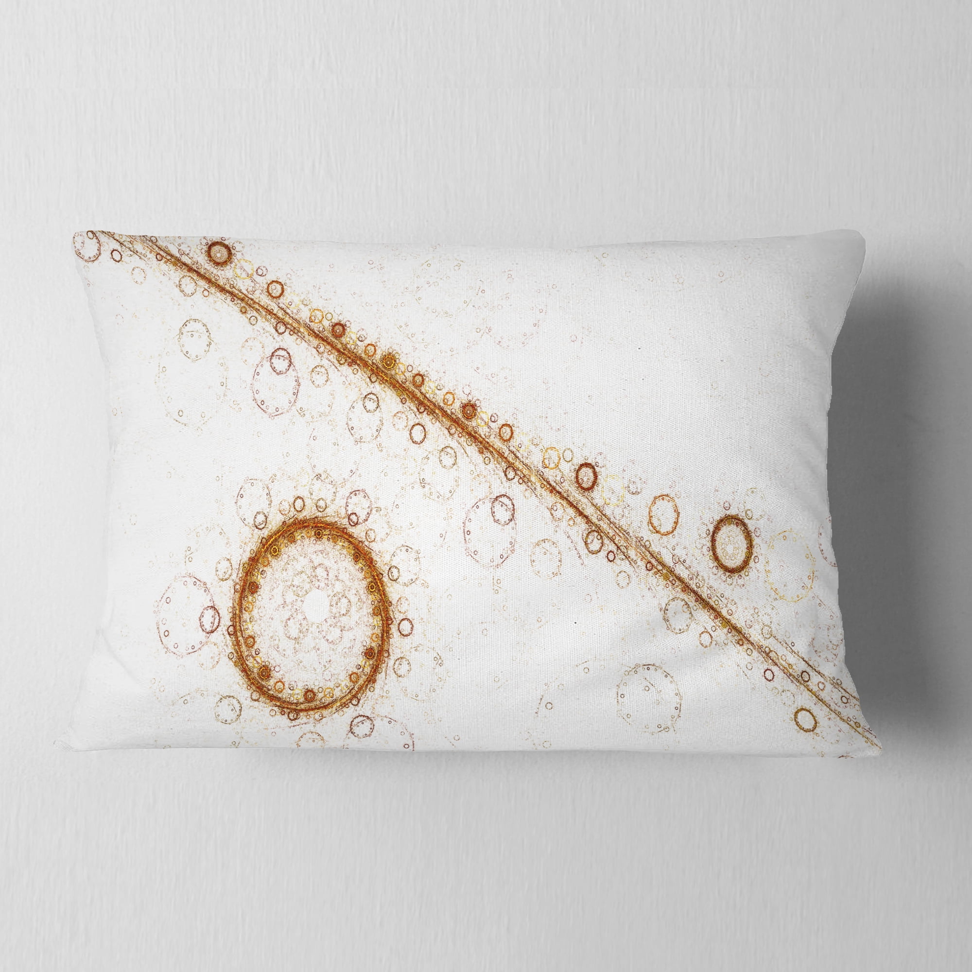 Designart Live Cell Protein under Microscope - Abstract Throw Pillow - 12x20