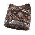 thumbnail image 3 of LRGSHF Women Cute Cat Ear Shaped Knit Hat, Vintage Cuffed Winter Hat Warm Ear Protection Pullover Cap, 3 of 4