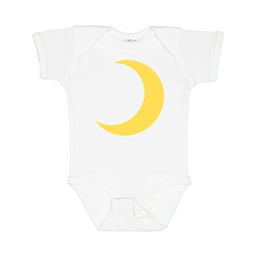 Inktastic Cute Yellow Moon Boys or Girls Baby Bodysuit