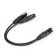 thumbnail image 3 of Cable divisor de audio y micrófono tipo Y JORINDO JD606 XLR macho a doble XLR hembra, 3 of 14