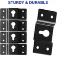 thumbnail image 4 of 5-Pack Wall-Mounted Speaker Hanging Brackets, 7cm Long Speaker Mounting Clothing Rack Iron Hanger Plate Accessories for Surround Sound Box Audio Speaker, Black, 4 of 6