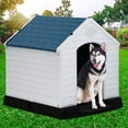 thumbnail image 6 of Dkelincs Large Dog House Waterproof Plastic Pet House for Large Dogs Durable Pet Shelter with Base Support for All-Weather Use, 39 inch, 6 of 7
