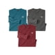 thumbnail image 1 of Atlas For Men - Jersey de Manga Larga para Hombre - Pack de 3 (Azul, Antracita, Burdeos), 1 of 2