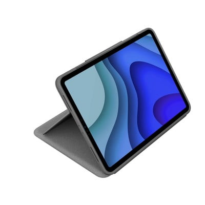 Restored Logitech Folio Touch for iPad Pro 11" - Gray (Refurbished)