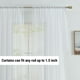 thumbnail image 3 of Cortinas transparentes HLC.ME blancas de 183 cm x 183 cm para dormitorio, juego de 2, 3 of 8
