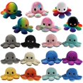 thumbnail image 2 of Soft Simulation Octopus Double-sided Happy Sad Angry Stuffed Doll Toy, 2 of 5