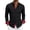 Black, variant on Mens Long Sleeve Dress Shirts, Polyester Stretch Work Shirts, Business Casual Button Down Blouse with Double Button Cuffs Black L
