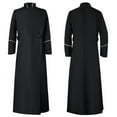 thumbnail image 2 of Hombres sólido Halloween manga larga sacerdote bata vestido disfraz Cosplay abrigo Pompotops oipoqjl37241, 2 of 8